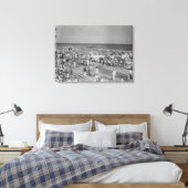 Menschenmenge am Strand Leinwanddruck (Insitu (Schlafzimmer))