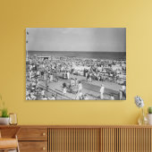 Menschenmenge am Strand Leinwanddruck (Insitu (Wohnzimmer))