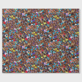 Menschenmenge, die Papier umblättert Geschenkpapier (Flach)