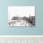 Menschenmenge Leinwanddruck (Insitu (Holzboden))