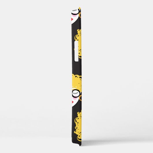 Menschenmenge, niedlicher Hintergrund Case-Mate iPhone Hülle (Rückseite / Rechts)