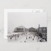 Menschenmenge Postkarte (Vorne/Hinten)