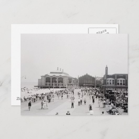 Menschenmenge Postkarte (Vorne/Hinten)