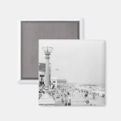 Menschenmengen auf der Esplanade Magnet (Vorderseite/Rückseite)