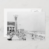 Menschenmengen auf der Esplanade Postkarte (Vorne/Hinten)