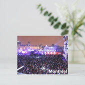 Menschenmengen bei IGLOOFEST Postkarte (Stehend Vorderseite)