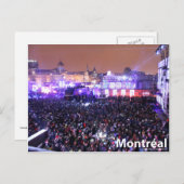 Menschenmengen bei IGLOOFEST Postkarte (Vorne/Hinten)