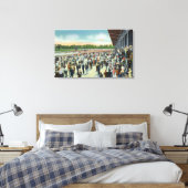 Menschenmengen bei Saratoga Race Track & Clubhouse Leinwanddruck (Insitu (Schlafzimmer))
