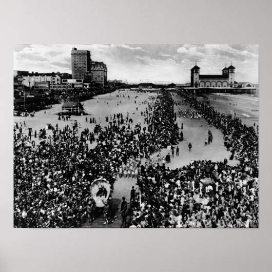 Menschenmengen in Atlantic City, NJ Beauty Pagent Poster (Vorne)