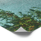 Menschenmengen schwimmen im russischen Fluss Poster (Ecke)