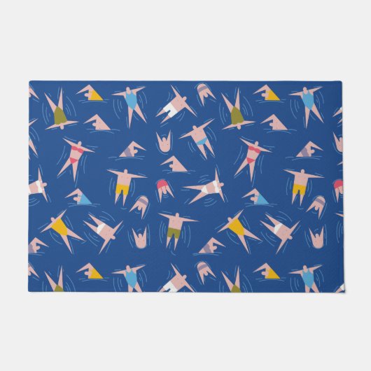 Menschenmuster Fußmatte (Vorderseite)