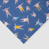 Menschenmuster Seidenpapier (Ausschnitt)