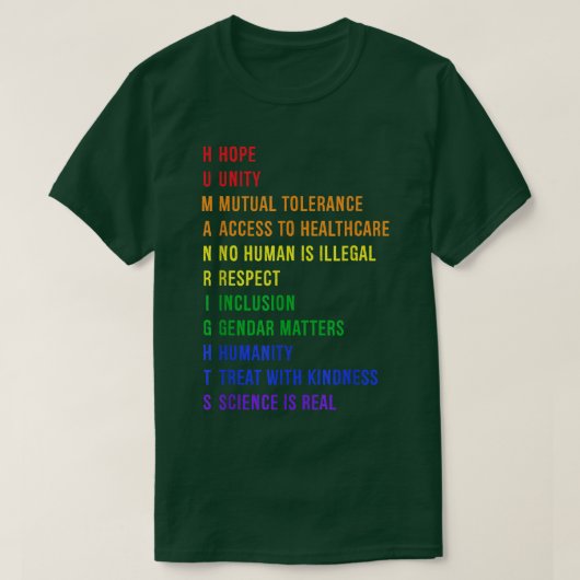 Menschenrechte2820 T-Shirt (Design vorne)