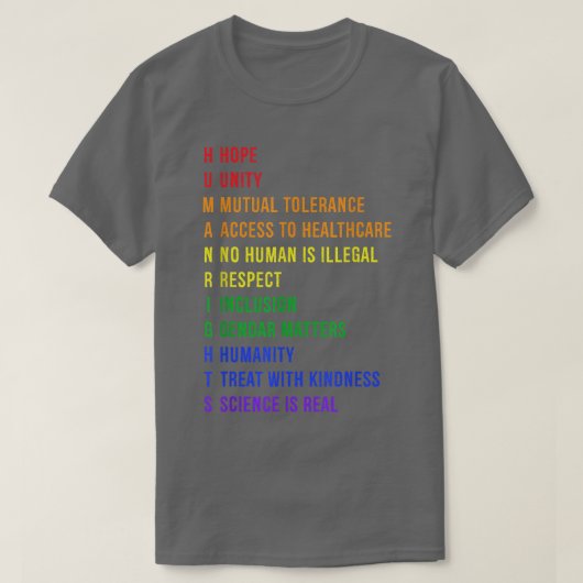 Menschenrechte 2819 T-Shirt (Design vorne)