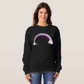 Menschenrechte asexuelle Flagge Regenbogen Ace Pri Sweatshirt (Vorne ganz)