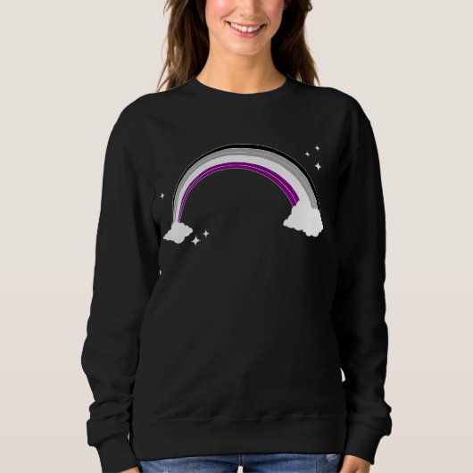 Menschenrechte asexuelle Flagge Regenbogen Ace Pri Sweatshirt (Vorderseite)