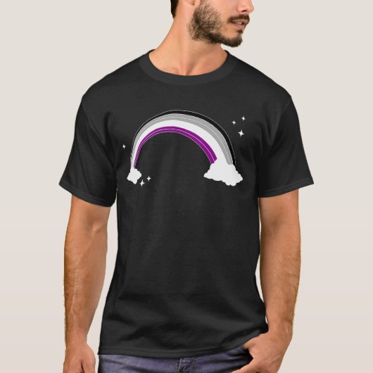 Menschenrechte asexuelle Flagge Regenbogen Ace Pri T-Shirt (Vorderseite)