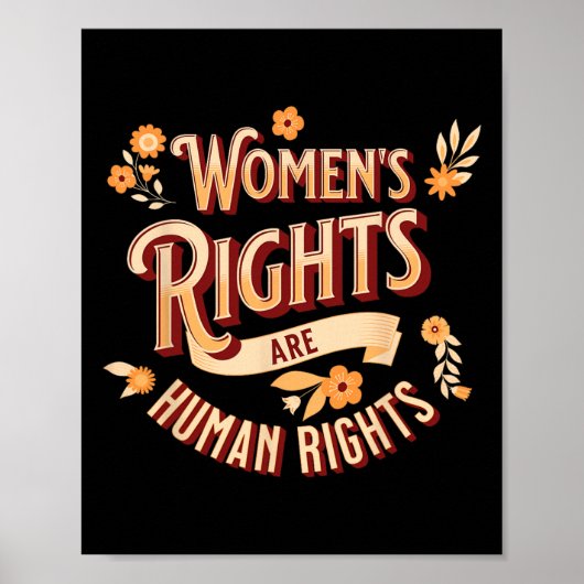 Menschenrechte Feminist Pro Choice Poster (Vorne)