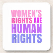 Menschenrechte Frauenrechte Getränkeuntersetzer (Vorderseite)