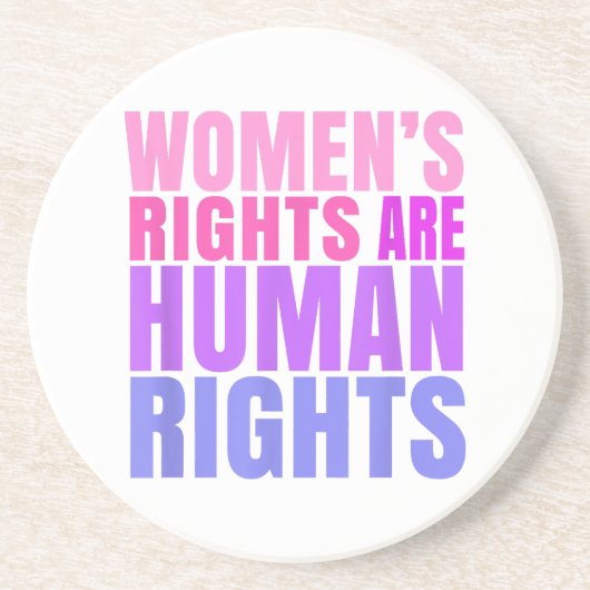 Menschenrechte Frauenrechte Getränkeuntersetzer (Vorne)