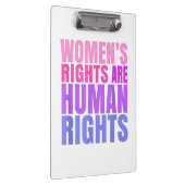 Menschenrechte Frauenrechte Klemmbrett (Rechts)