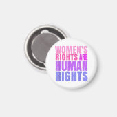Menschenrechte Frauenrechte Magnet (Vorderseite/Rückseite)