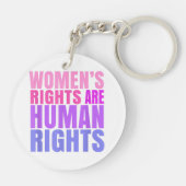 Menschenrechte Frauenrechte Schlüsselanhänger (Rückseite)