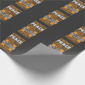 Menschenrechte - Frieden Liebe Integration Gleichs Geschenkpapier (Ecke)