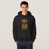 Menschenrechte - Frieden Liebe Integration Gleichs Hoodie (Vorne ganz)