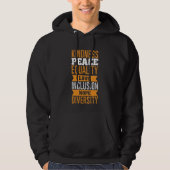 Menschenrechte - Frieden Liebe Integration Gleichs Hoodie (Vorderseite)