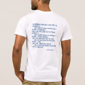 Menschenrechte heute T-Shirt (Rückseite)