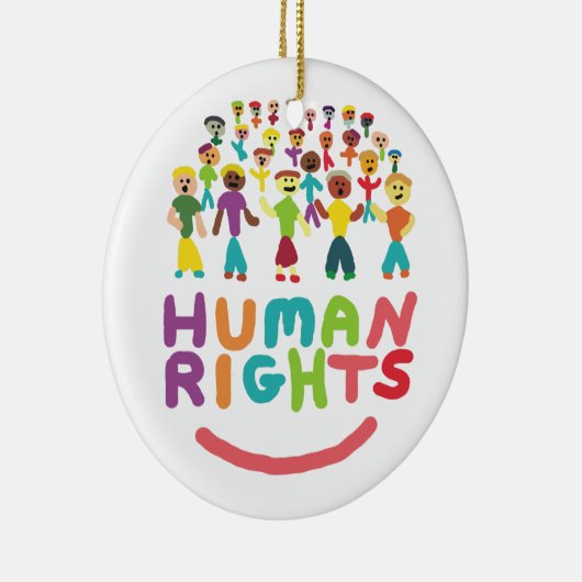 Menschenrechte Keramik Ornament (Rechts)