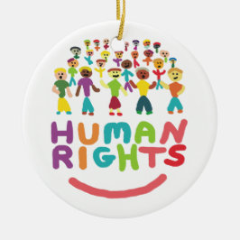 Menschenrechte Keramik Ornament