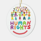 Menschenrechte Keramik Ornament (Links)