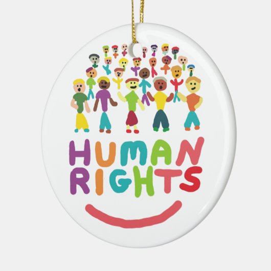 Menschenrechte Keramik Ornament (Links)