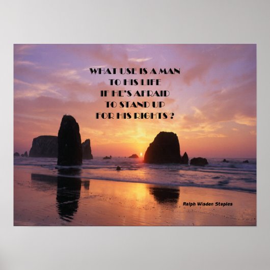 Menschenrechte Poster (Vorne)