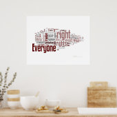 Menschenrechte Poster (Küche)