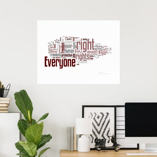 Menschenrechte Poster (Heimbüro)