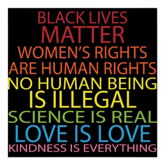 Menschenrechte Poster (Vorderseite)