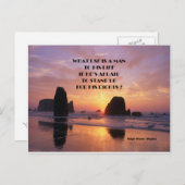 Menschenrechte Postkarte (Vorne/Hinten)