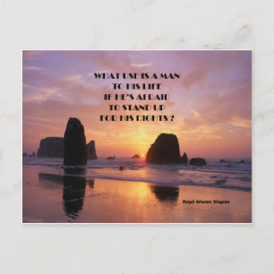 Menschenrechte Postkarte