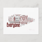 Menschenrechte Postkarte (Vorderseite)