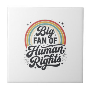 Menschenrechte Retro Regenbogen Vektor T-Shirt Des Fliese