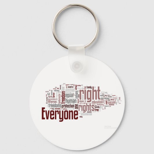 Menschenrechte Schlüsselanhänger (Vorderseite)