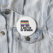 Menschenrechte sind keine Meinungsfrage Button (Beispiel)