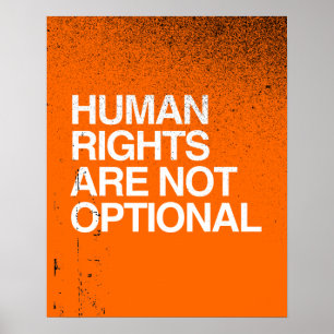 MENSCHENRECHTE SIND NICHT OPTIONAL -.pnng Poster
