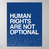 MENSCHENRECHTE SIND NICHT OPTIONAL -.pnng Poster (Vorne)