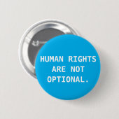 Menschenrechts-Knopf Button (Vorne & Hinten)