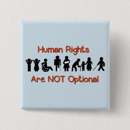 Menschenrechtsgleichheits-Behinderten-Protest-Butt Button