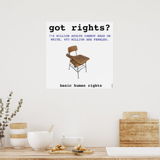 Menschenrechtsklausel Poster (Küche)